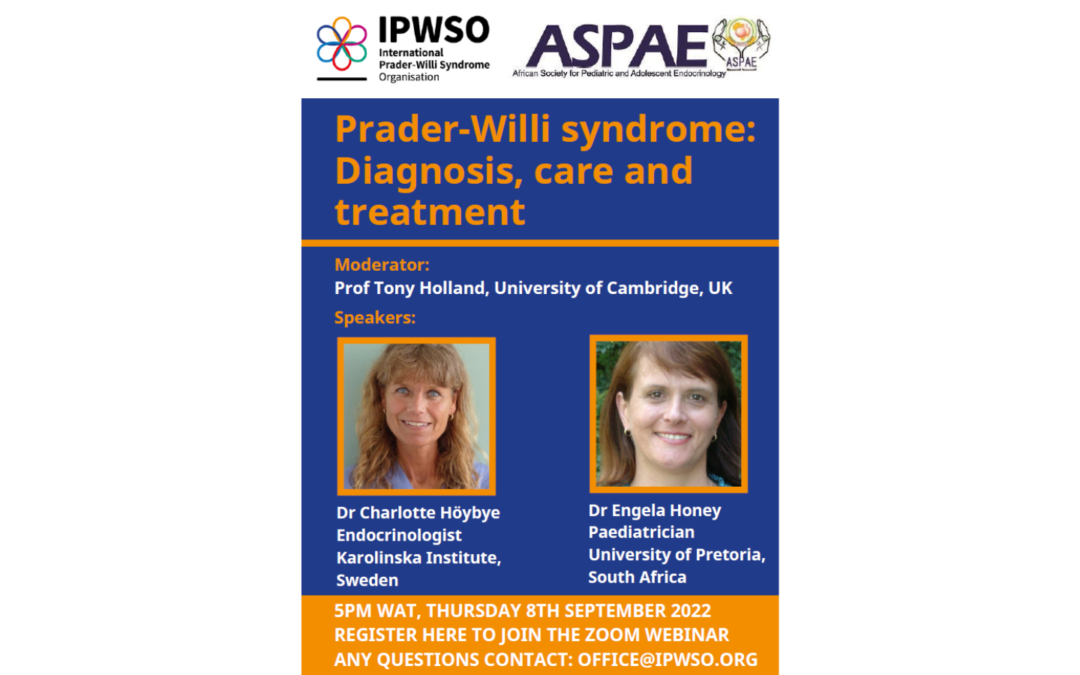 Webinar on the endocrinology of PWS, for professionals in Africa