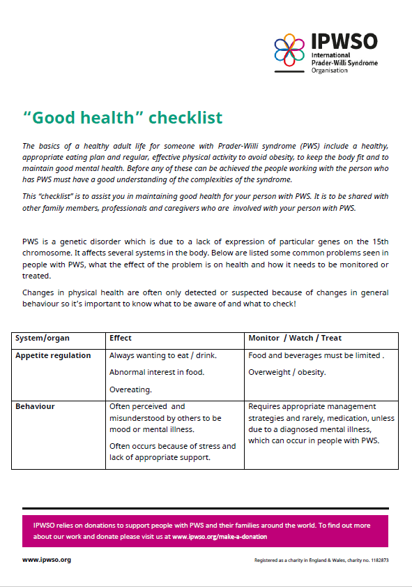 Health checklist cover image