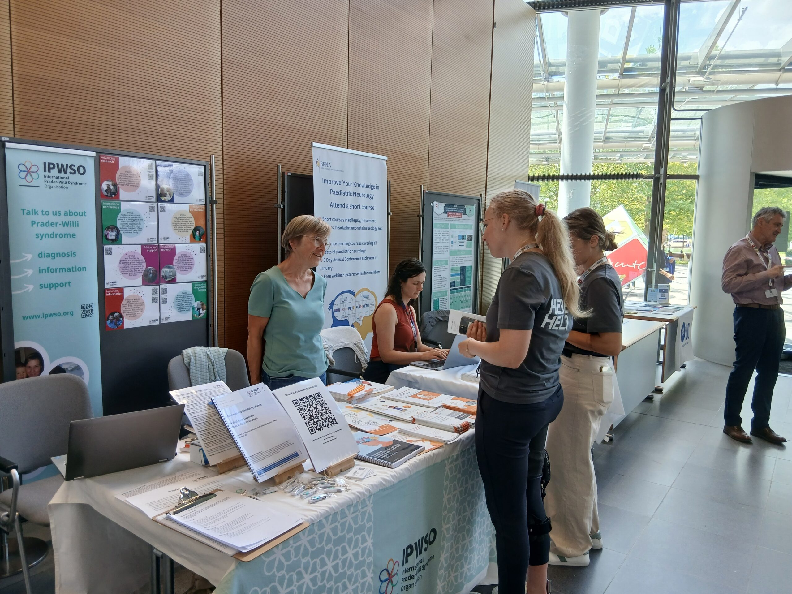 People standing at exhibition