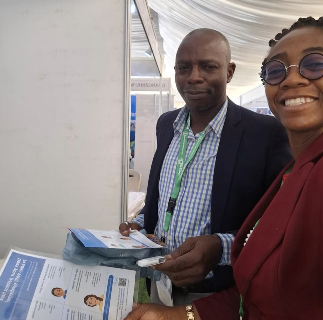 People standing at exhibition